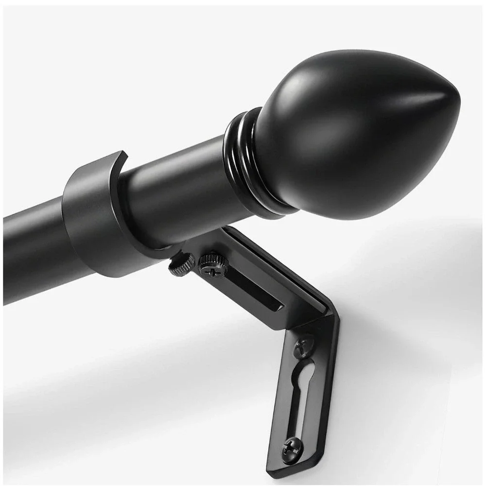 Curtain Rods for Windows 16 to 48 inches, Curtain Rod Max Adjustable Length...